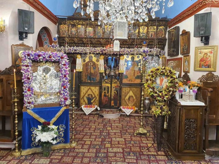 Την Τετάρτη η επάνοδος της Αγίας Εικόνας Παναγίας Τουρλιανής, κατά το έθος, στην ομώνυμη Ιερά Μονή