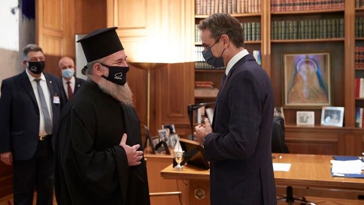 Συνάντηση του Κυρ. Μητσοτάκη με τον Μητροπολίτη Ίμβρου και Τενέδου κ. Κύριλλο